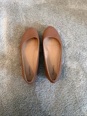 Style & Co. Tan Slip-On Ballet Flats